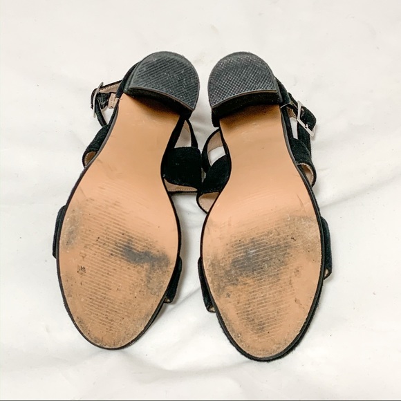 Steve Madden Black Strappy Block Heel Sandal - Picture 3 of 5